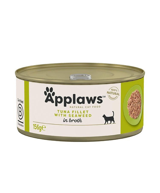 Applaws Tuna Fillet with Seaweed in Broth Wet Cat Food-156g Tin