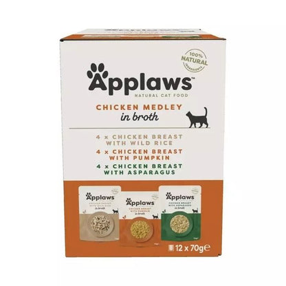 Applaws Chicken Multipack Adult Wet Cat Food 12 x 70g Pouch