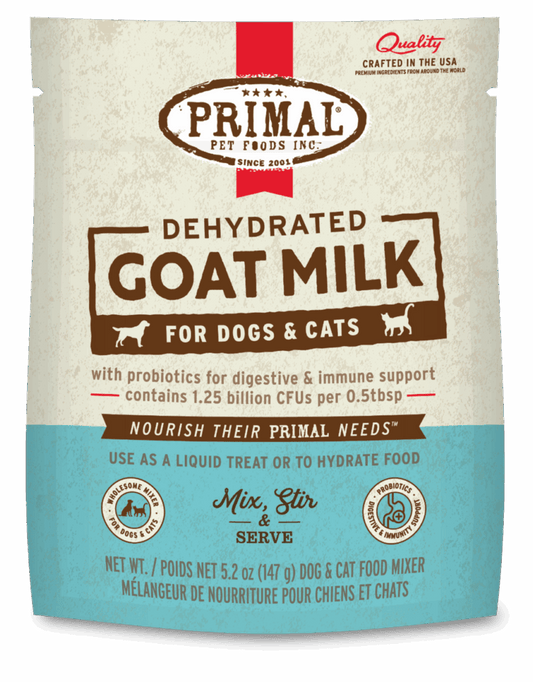 Primal Dehydrated Goat Milk for Dogs and Cats – 5.2oz