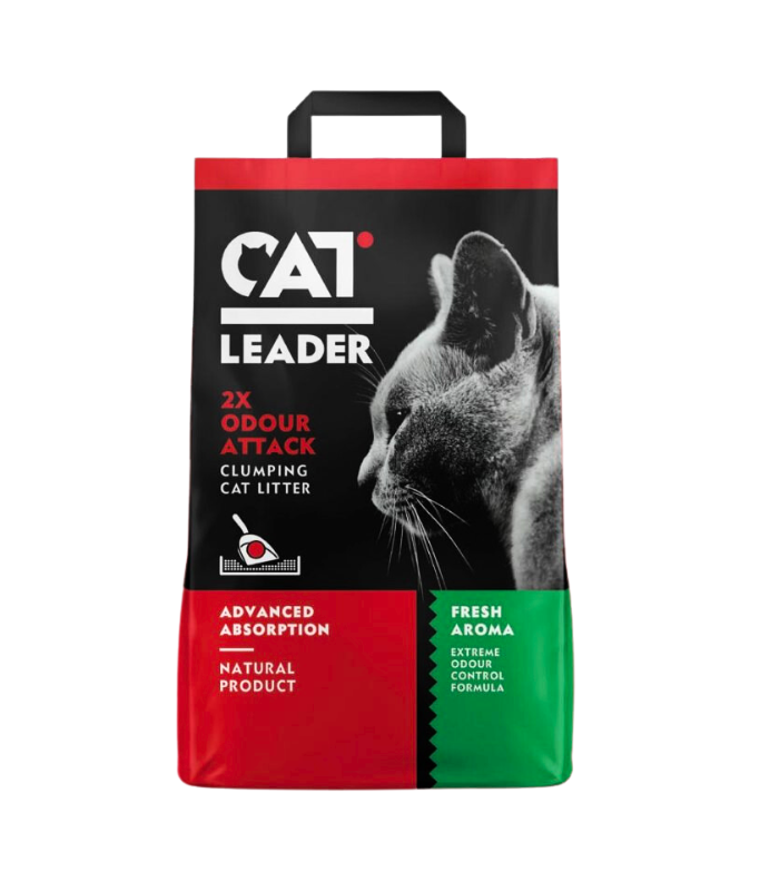 Geohellas Cat Leader Clumping 2XOdour Attack Fresh Aroma Cat Litter- F ...