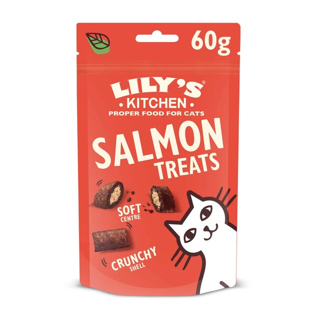Lily's Kitchen Salmon Pillow Cat Treats 60G