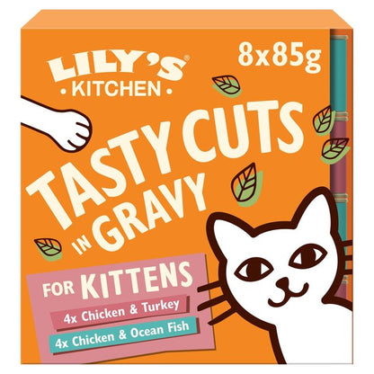 Lily's Kitchen Tasty Cuts in Gravy for Kittens Multipack 8X85G