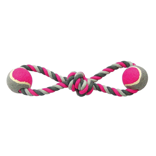 Duvo+ Knotted Pull Ring & Tennis Ball (38 cm)