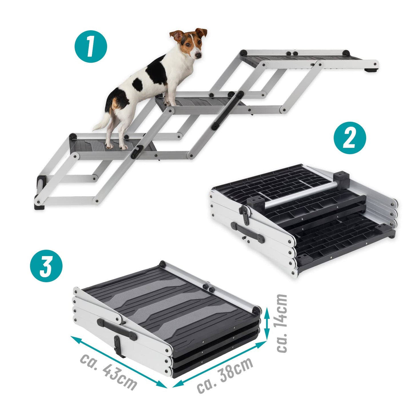 Trixie Petwalk Aluminium Folding Steps for Dogs