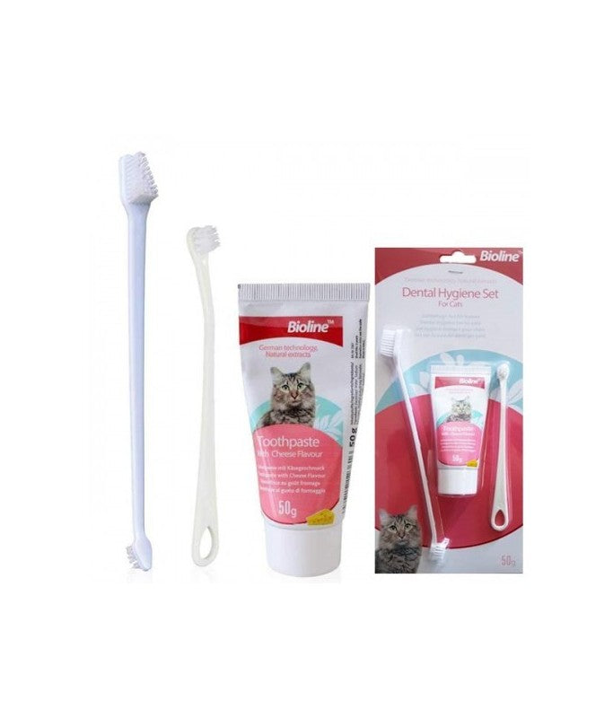 Bioline Dental Hygiene Set For Cats - 50g