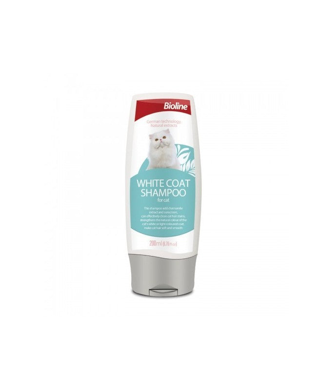 Bioline White Coat Shampoo For Cat - 200ml