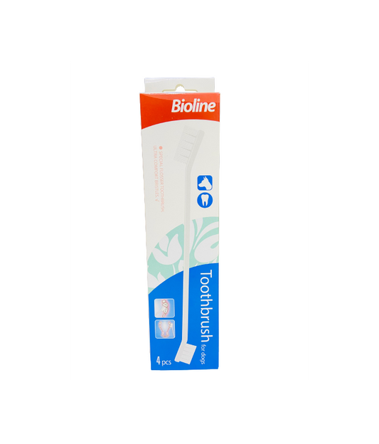 Bioline Toothbrush for Dogs Set -4pcs