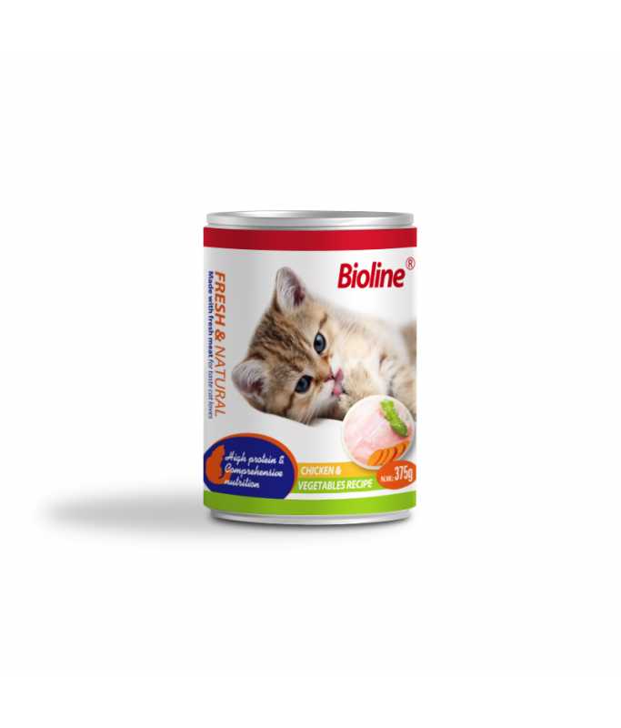 Bioline Canned Cat Food -375g