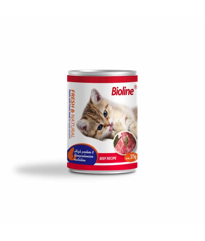 Bioline Canned Cat Food -375g