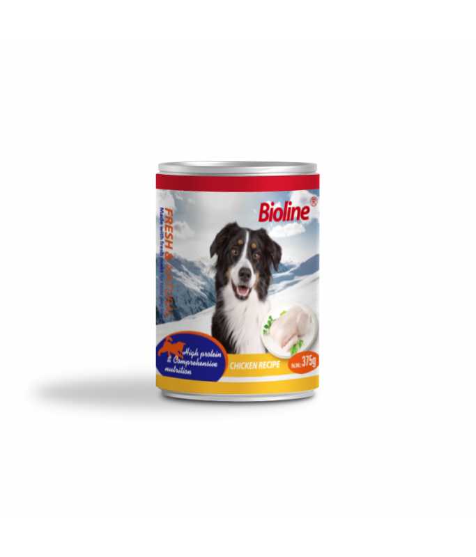 Bioline Canned Dog Food - 375g