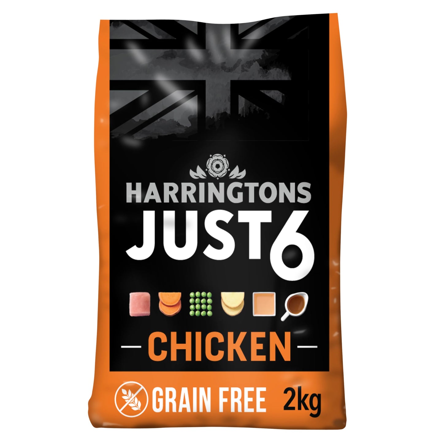 Just 6 Chicken Grain Free Dry Dog Food - 2kg