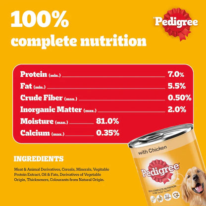 Pedigree Chicken Chunks in Gravy Wet Dog Food - 400G