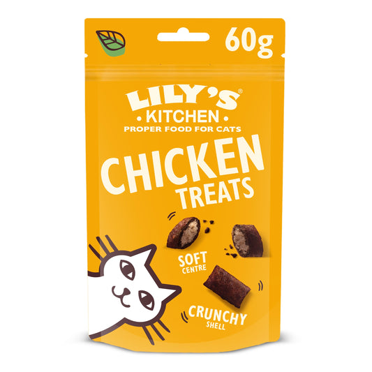 Lily's Kitchen Chicken Pillow Cat Treats 60G