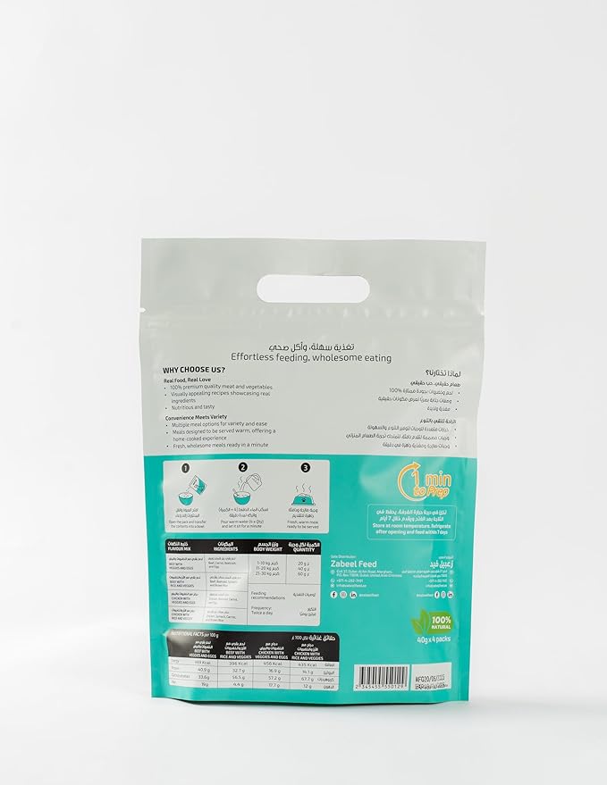 ZABEEL PETS-FLAVOUR MIX(40gx4)
