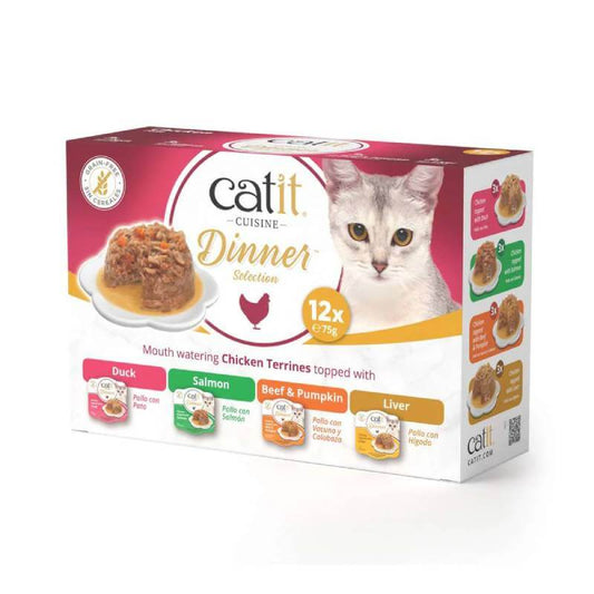 Catit Cuisine Chicken Dinners Variety Pack 12x75g