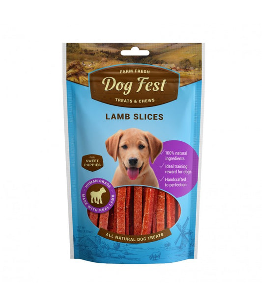 Dog Fest Lamb Slices For Puppies - 90g