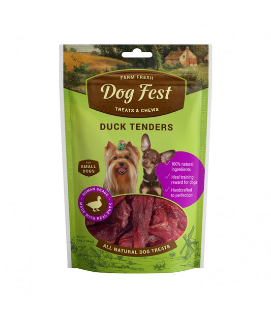 Dog Fest Duck Tenders For Mini-Dogs - 55g