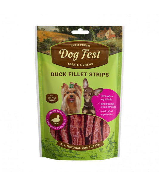 Dog Fest Duck Fillet Strips For Mini-Dogs - 55g