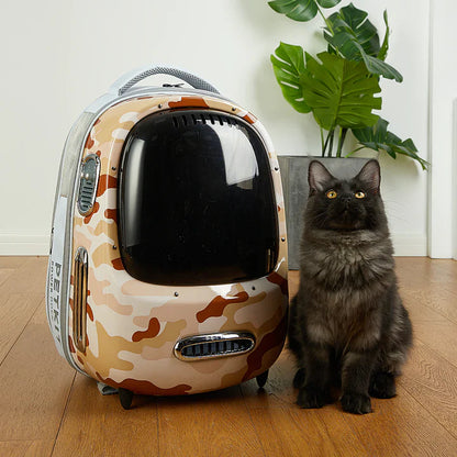 Petkit Breezy DOME "Generation 2" Pet Backpack Carrier for Cats and Puppies - Camo