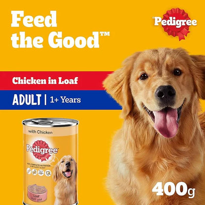 Pedigree Chicken Loaf Wet Dog Food - 400G