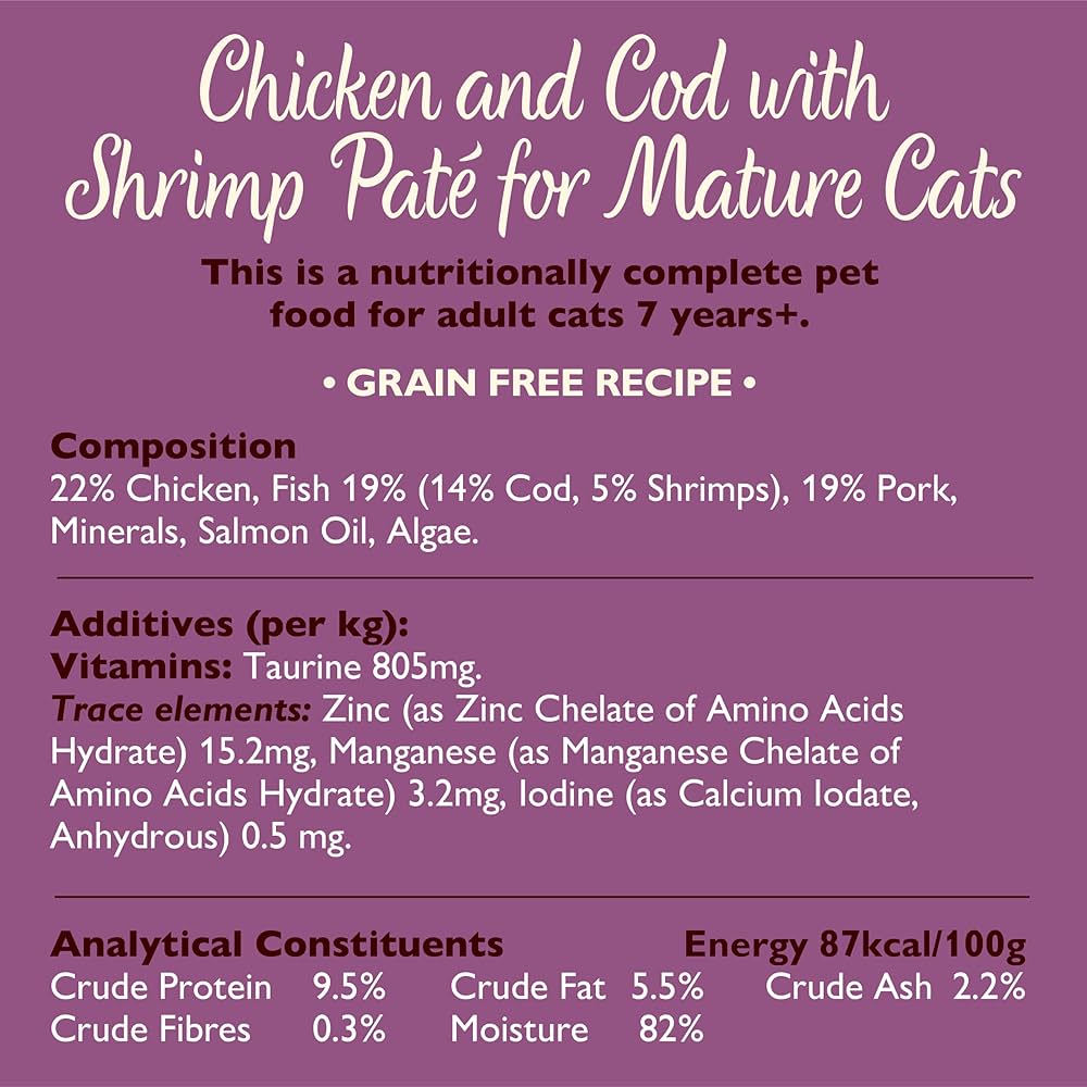 Lily's Kitchen Pate for Mature Cats Multipack Wet Cat Food 8X85G