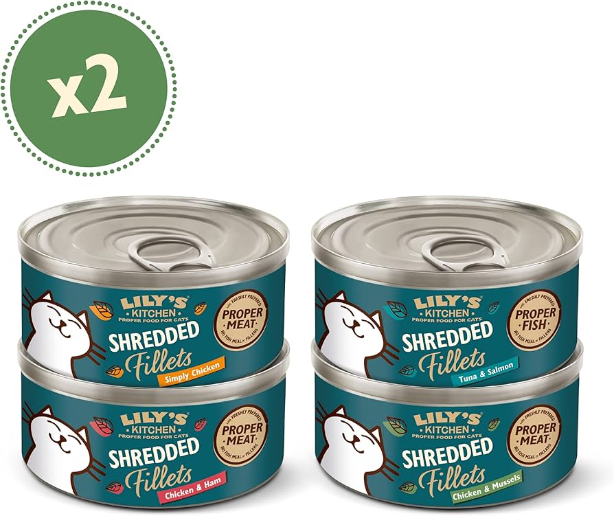 Lily's Kitchen Shredded Fillets Multipack Wet Cat Food 8x70G