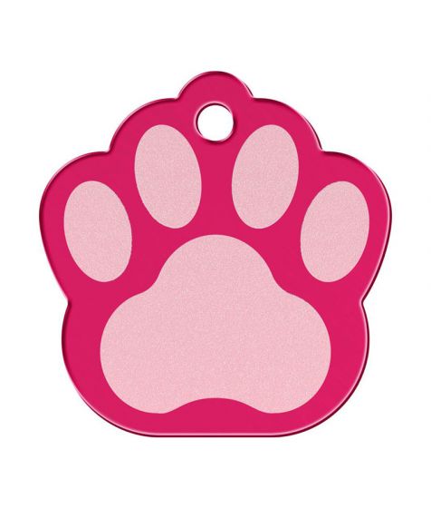 Hillman ID Tag - Two-Tone Aluminum Paw