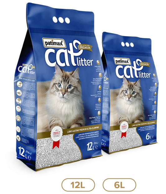 Patimax Premium Ultra Clumping Cat Litter - Soap Fragnance 6kg