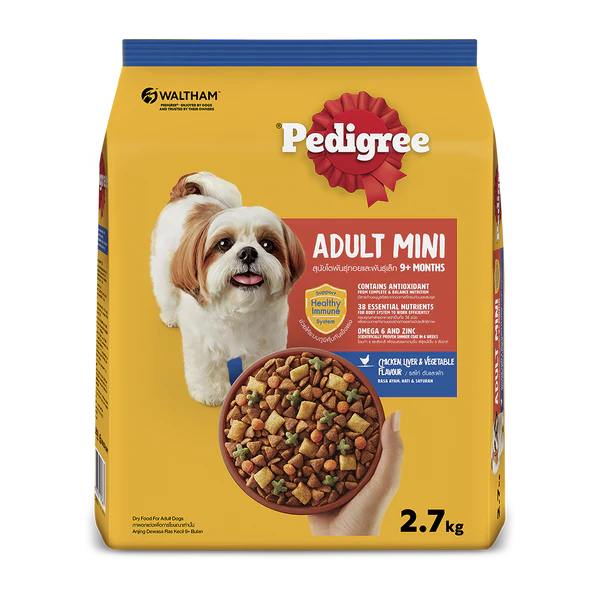 Pedigree Mini Adult Chicken Lamb & Vegetable Dry Dog Food - 2.7KG