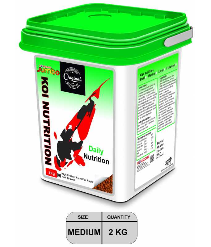 Horizone Jumbo Koi Nutrition Medium 2.5mm- 2Kg