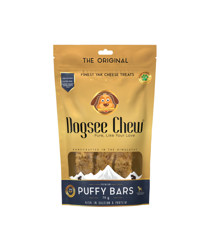 Dogsee Puffy Bars: Soft Dental Dog Treats - 70g