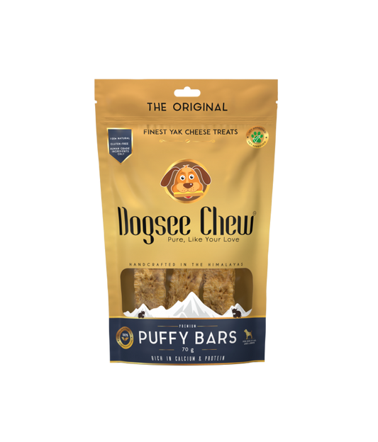 Dogsee Puffy Bars: Soft Dental Dog Treats - 70g