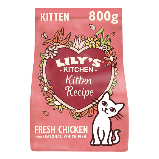 Lily's Kitchen Chicken & White Fish Kitten Dry Food 800gms