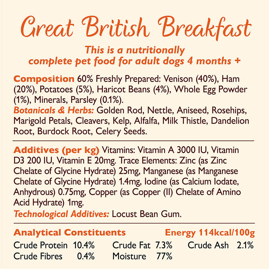 Lily's Kitchen Great British Breakfast Wet Dog Food 400G