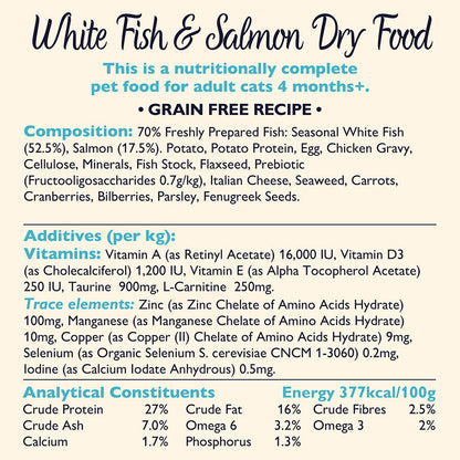 Lily's Kitchen Fisherman's Feast White Fish & Salmon Dry Cat Food 2kg