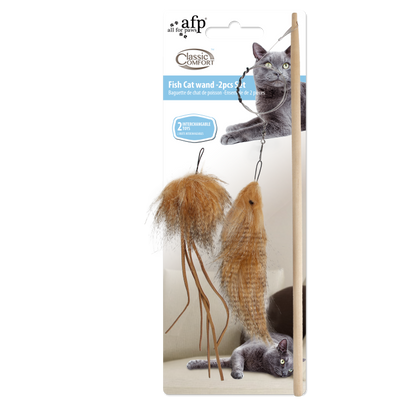 Classic Comfort Fish Cat Wand - Set