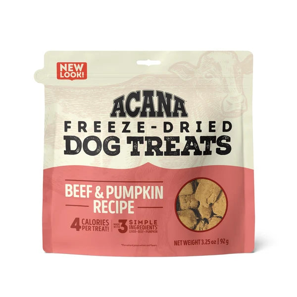 Acana Beef & Pumpkin Freeze Dried Dog Treats 35G