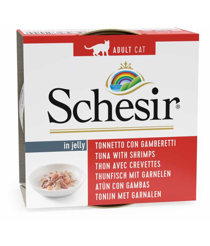 Schesir Cat Wet Food-Tuna With Shrimps  - 85g