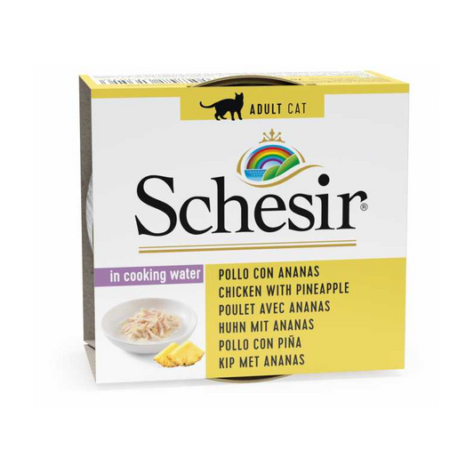 Schesir Cat Wet Food (Can) - Chicken With Pineapple (14x75g)