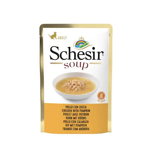 Schesir Cat Wet Soup-Chicken with Pumpkin - 85g