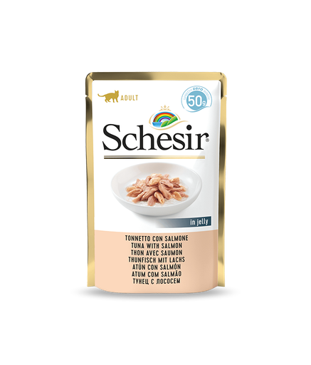 Schesir Cat Pouch-Wet Food Tuna with Salmon - 50g