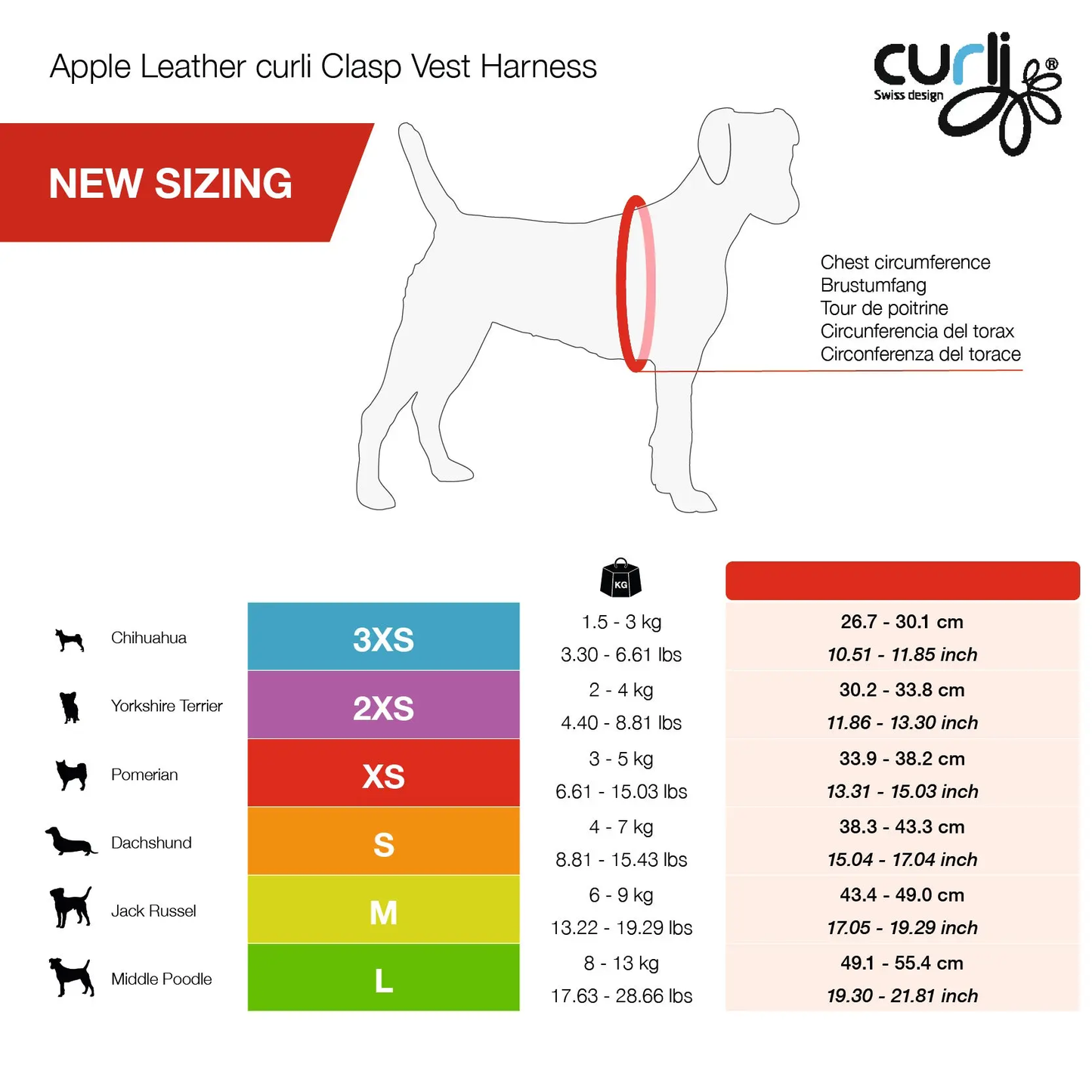 Curli Vegan Leather Harness for Dogs - Large