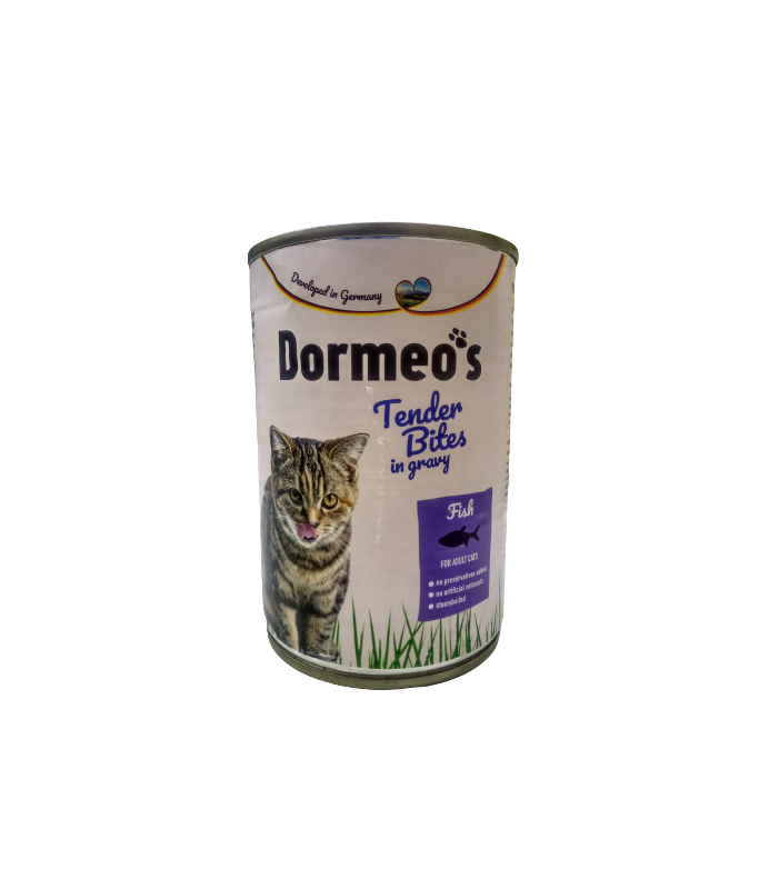 Dormeos Cat Wet Food Fish Tender Bites In Gravy - 415g