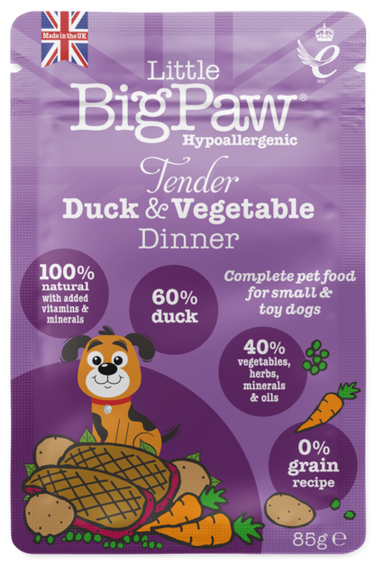 Little Big Paw Duck & Vegetable Dinner - 150g