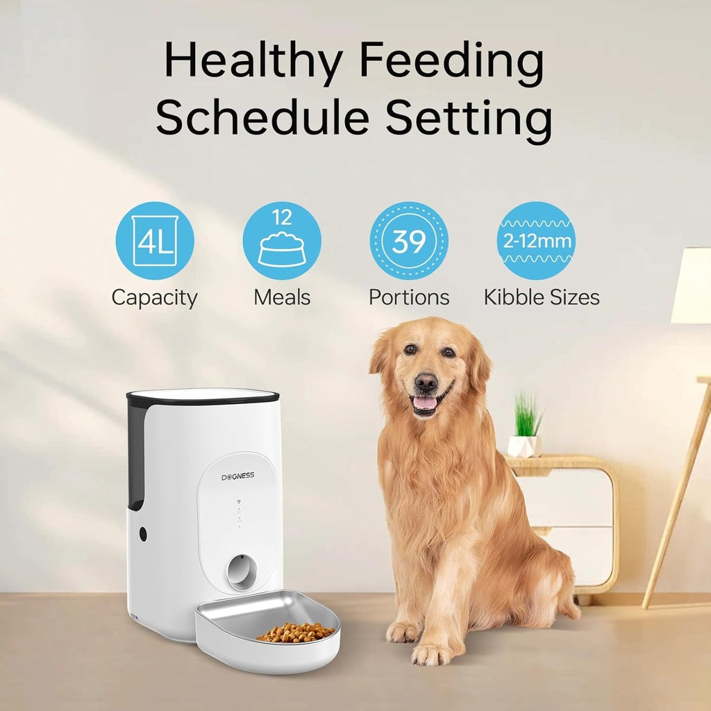 Dogness Rover Smart Feeder For Pets (App Controlled)-White