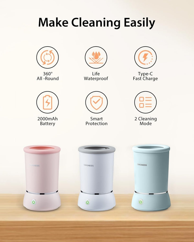 Dogness Automatic Pet Paw Cleaner & Massager-White
