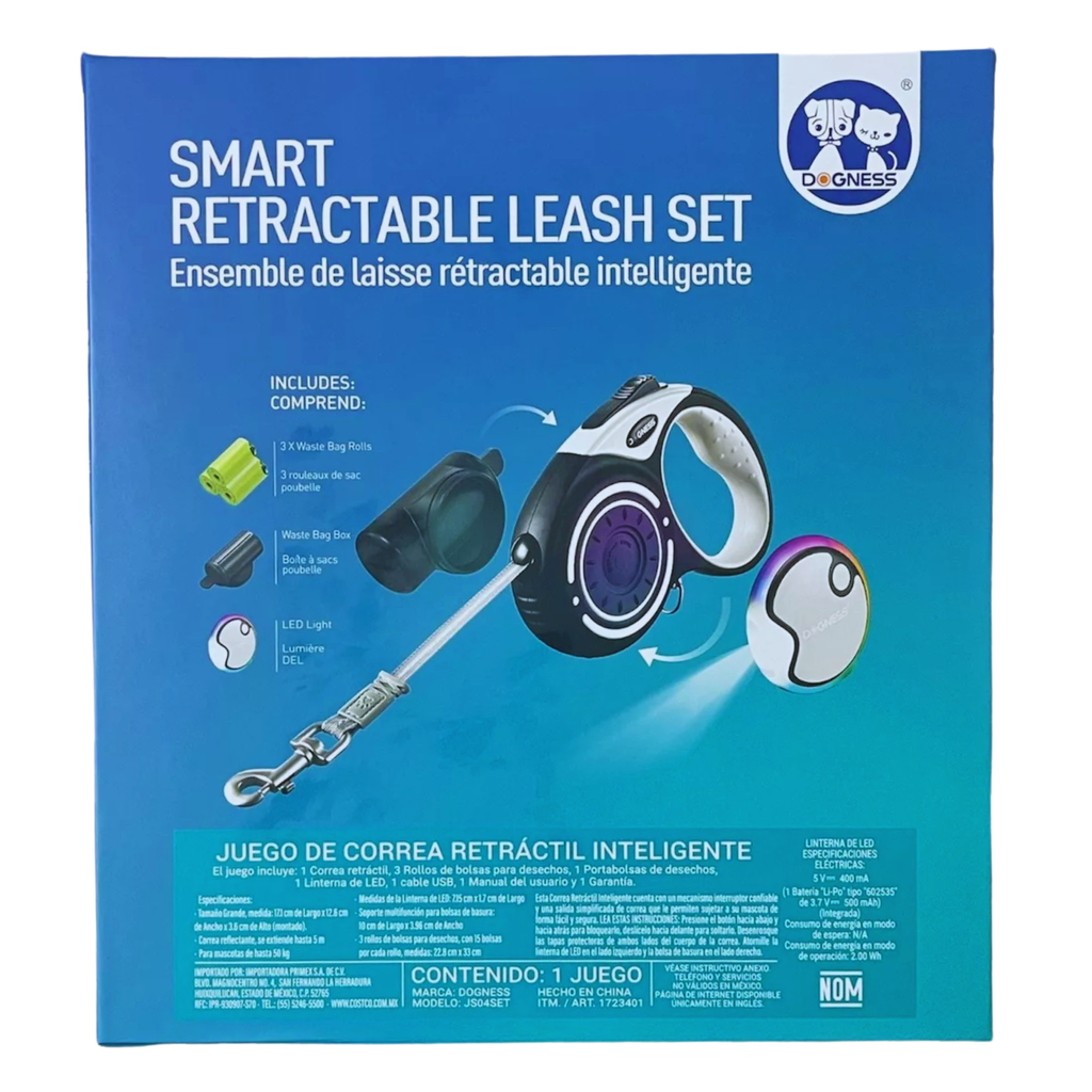 Dogness Smart Retractable Leash Set-R04