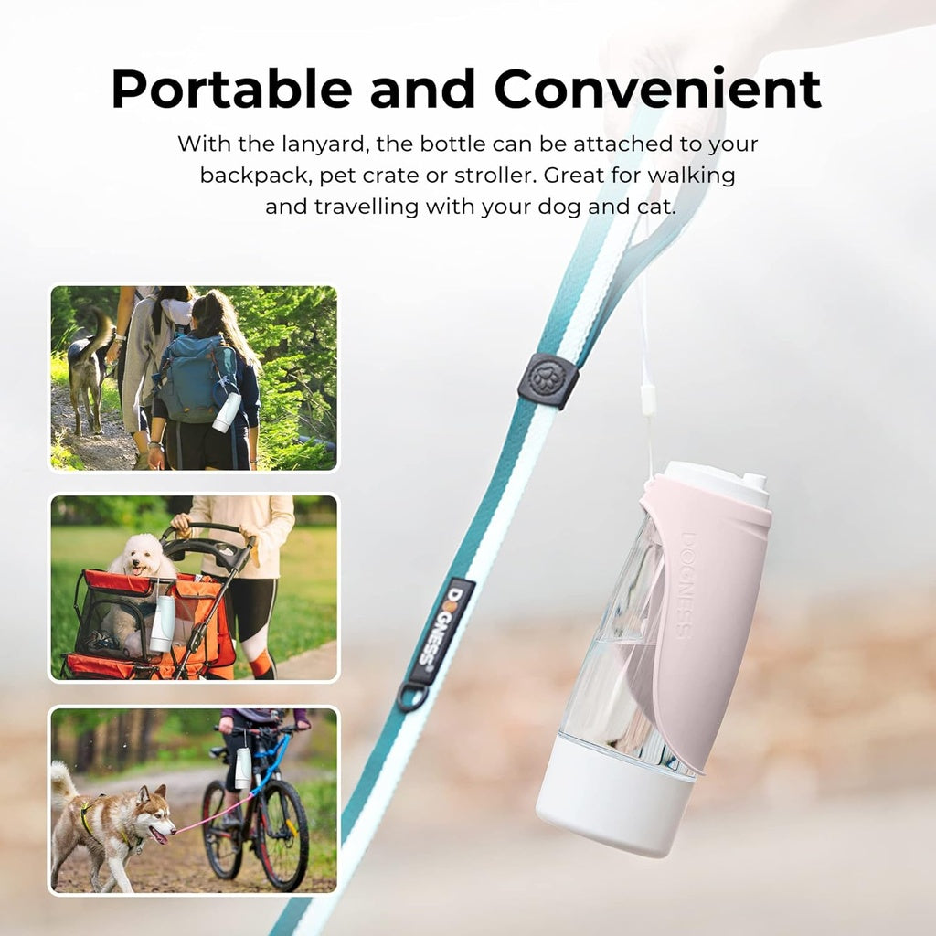 Dogness Water Bottle With Food Storage
