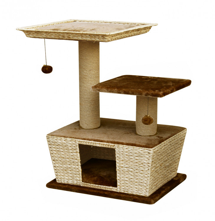 Villa Cat Play Lounge - Light Brown