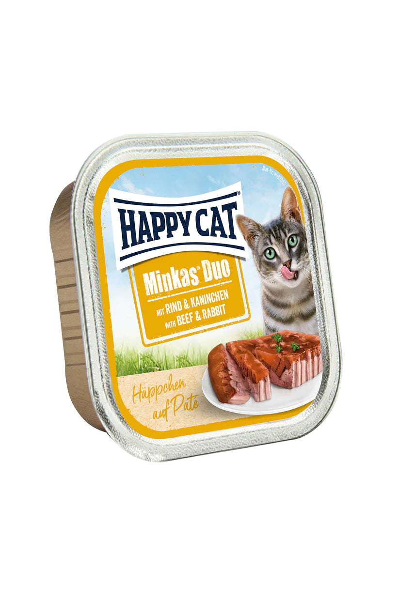 Happy Cat Minkas Duo Beef & Rabbit 100 g - 100g (Set of 3)